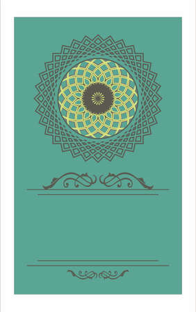 Vector vintage decorative frame pattern design for sample textのイラスト素材