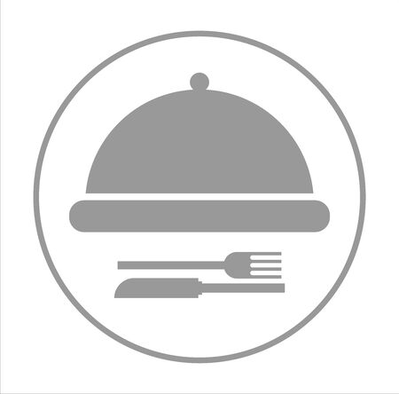 Restaurant and cafe logo iconのイラスト素材