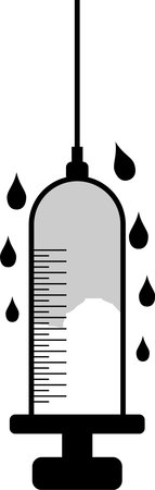 Medical Syringe Iconのイラスト素材