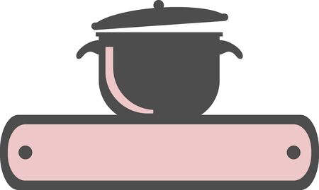 home cuisine logo, pan iconのイラスト素材