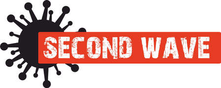 Second wave of Coronavirus, graphic icon and symbolのイラスト素材