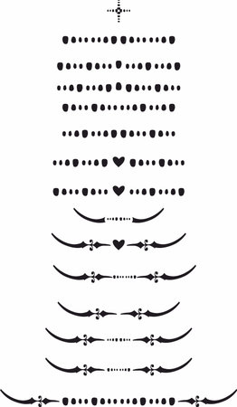 Decorative graphic element, text break setのイラスト素材