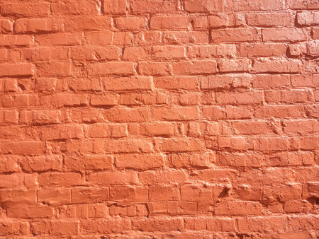 old red brickwork background and textureの写真素材