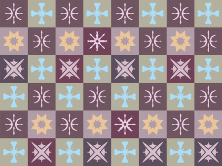 decorative seamless pattern, carpet with ornament