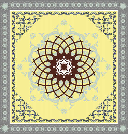 decorative luxury carpet vector patternのイラスト素材