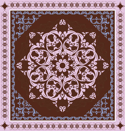 decorative luxury carpet vector patternのイラスト素材