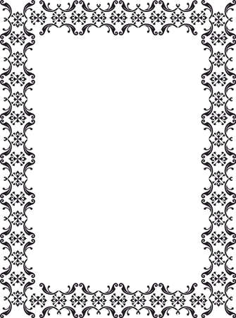 decorative graphic openwork frameのイラスト素材