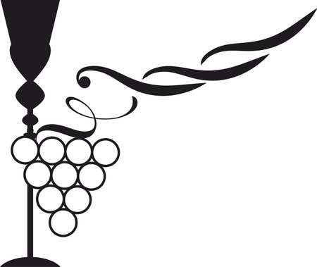 Wine glass, alcoholic icon and logo, simple black graphic silhouetteのイラスト素材