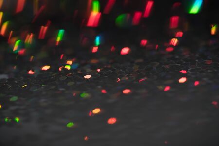 Sparkling Glitter abstract background red saturated color ,de-focused, macro.の写真素材
