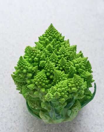 Romanesco broccoli, or Roman cauliflowerの写真素材