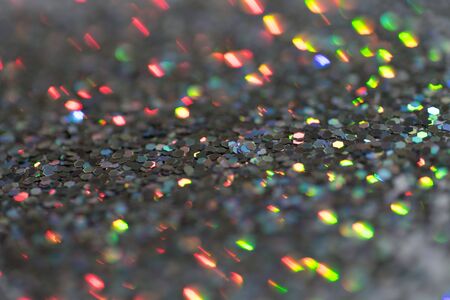 Sparkling Glitter abstract background red saturated color ,de-focused, macro.の写真素材