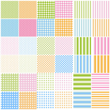 image of a set of children's backgrounds for girls and boysのイラスト素材