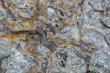 Natural stone texture background. Limestone. Rock formation.