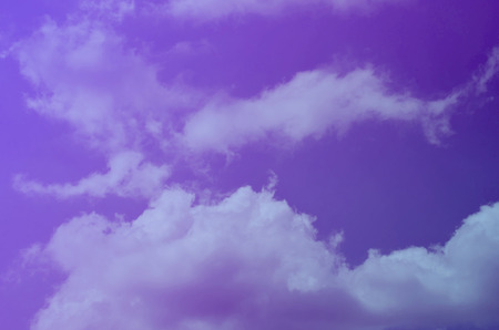 Nature background. Fluffy soft clouds in sky tonedの写真素材