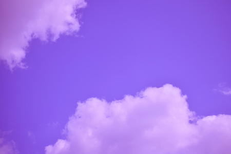 Nature background. Fluffy soft clouds in sky tonedの写真素材