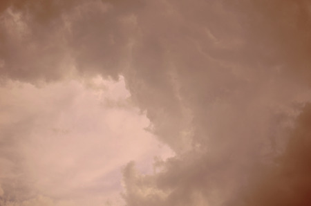 Nature background. Fluffy soft clouds in sky tonedの写真素材