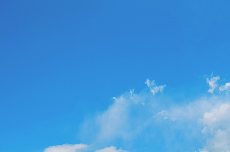 Nature background. Fluffy soft clouds in sky tonedの写真素材
