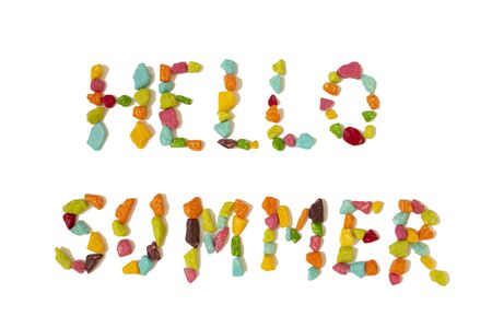 The photo of summer word for web background or tourist invitation.
