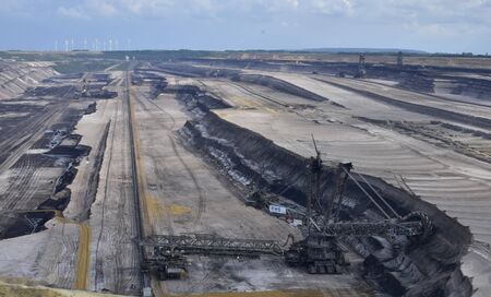 coal mining in an poen way.Germanyの写真素材