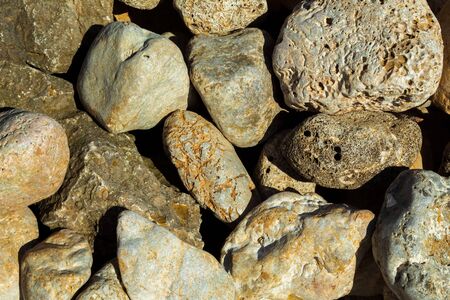 Stone background: large sea stones.