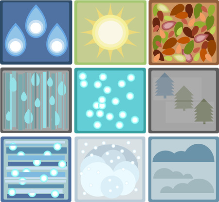 weather setのイラスト素材