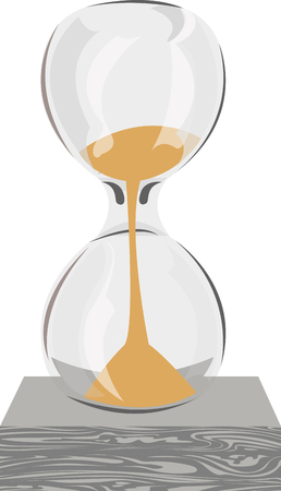 hourglass illustration.のイラスト素材