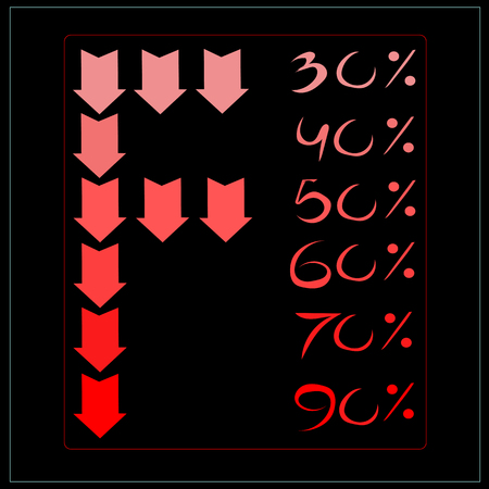 black friday discounts vector illustrationのイラスト素材