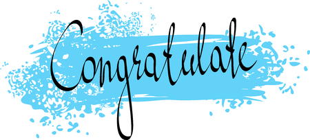 The inscription congratulations illustration.のイラスト素材