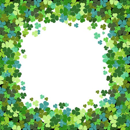 Clover leaves frameのイラスト素材