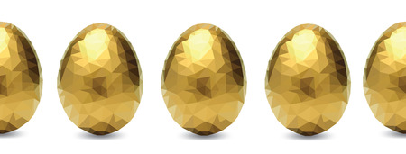 golden egg. seamless patternのイラスト素材