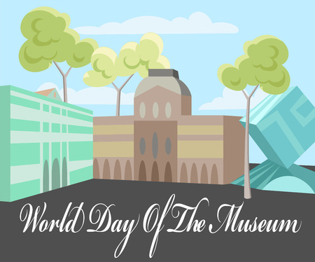 world Museum dayのイラスト素材