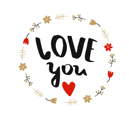 Vector illustration of Valentine's Day.It can be used as a card or posterのイラスト素材