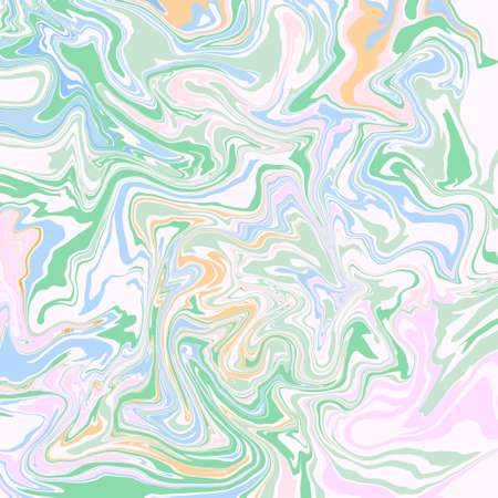 Delicate light pastel color marble slab design with dynamic wavy stripes Liquid Swirl and pouring effectの写真素材