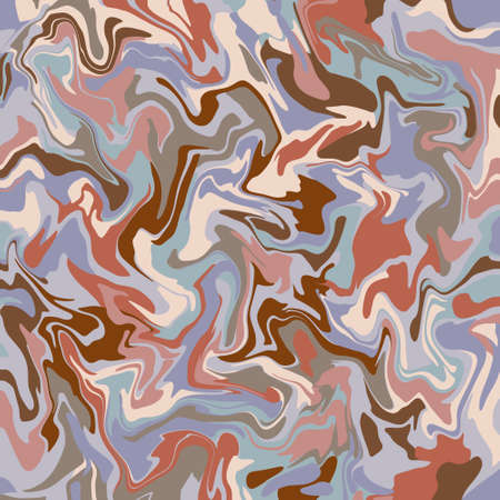 Abstract muted pastel colors marbled texture Random wavy curved shapes Pouring, liquid swirl, current, water flow effect Marble wall mural paint minimalist styleの写真素材