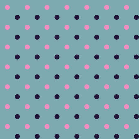 Fun bright abstract geometric fabric, paper seamless pattern Simple black and pink polka dots isolated on a gray background Folk, rustic, country, cottage decor, sweet home, traditional, classic, retro, vintage style Minimal, limited colorsの写真素材