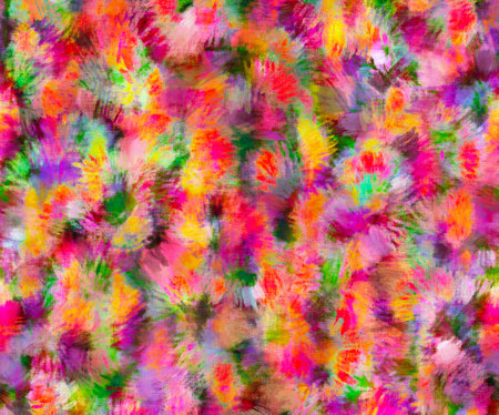 Abstract vibrant bold blurred wild leopard skin pattern Inspired by patches of animal skin Fluffy soft effect Intuitive art, psychedelic designの写真素材