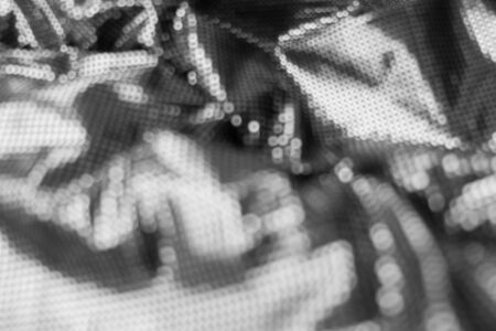 Abstract blurred background black background with sparkling silver dots. Technological concept of structured big data, structured neural networkの写真素材