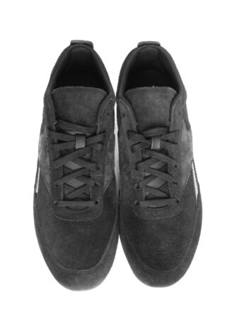 Black women's sneakers. Insulation.の写真素材