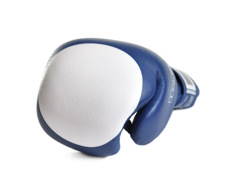 Boxing gloves isolated on white backgroundの写真素材