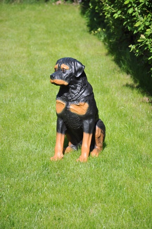 Dog - garden sculpture.の写真素材
