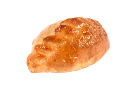 Appetizing pies isolated on a white backgroundの写真素材