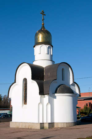 Russian Orthodox Church in Moscow, a model of religious architectureの写真素材