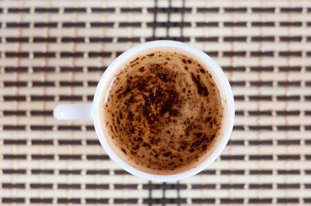 Delicious cup of cappuccinoの写真素材