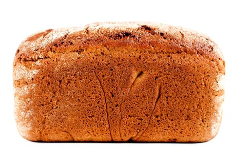 Rye bread isolated on whiteの写真素材