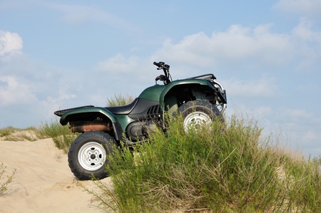 Quad bikes on the sand