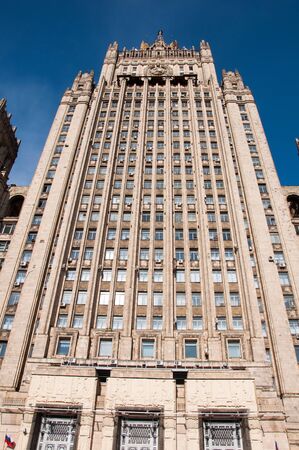 Ministry of Foreign Affairs of Russia, the Stalinist skyscraper, landmarkの写真素材
