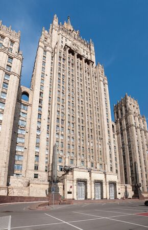 Ministry of Foreign Affairs of Russia, the Stalinist skyscraper, landmarkの写真素材