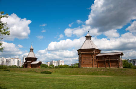 wooden architecture of the 17th century, Moscow, Russiaの写真素材