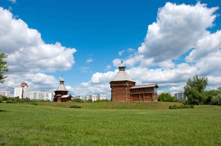wooden architecture of the 17th century, Moscow, Russiaの写真素材
