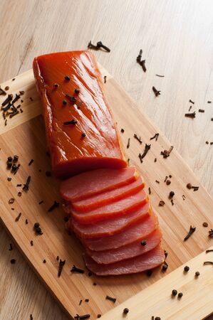 A delicious Smoked Baconの写真素材